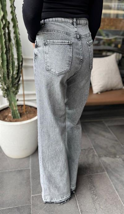 GRİ MASSİ PAÇA DETAY WİDELEG JEAN