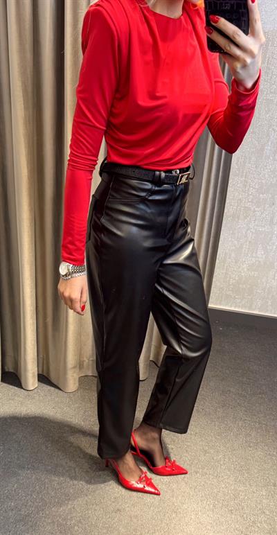 ORJ MARKA MNG BİLEK BOY DERİ PANOLON SİYAH