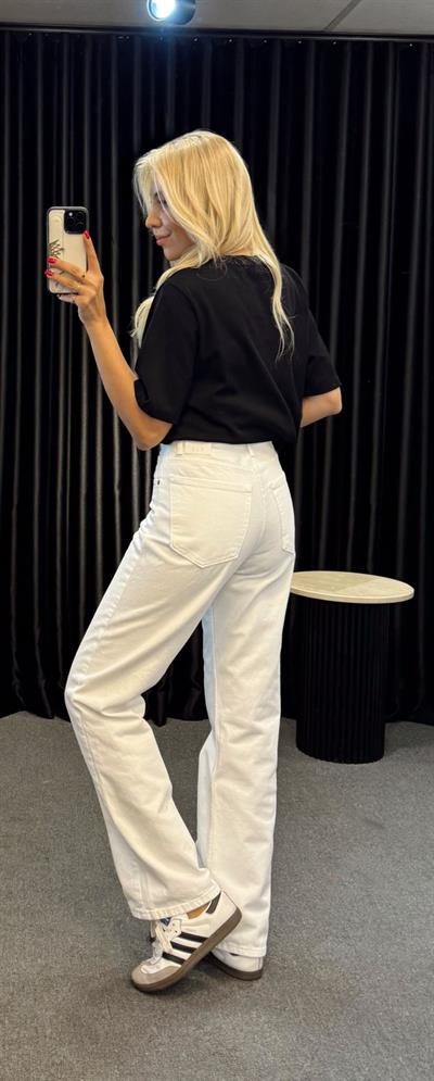 ORJ MARKA STRAİGHT JEAN BEYAZ