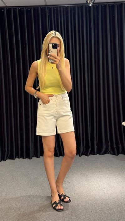 ORJ MARKA ZR DENİM ŞORT BEYAZ