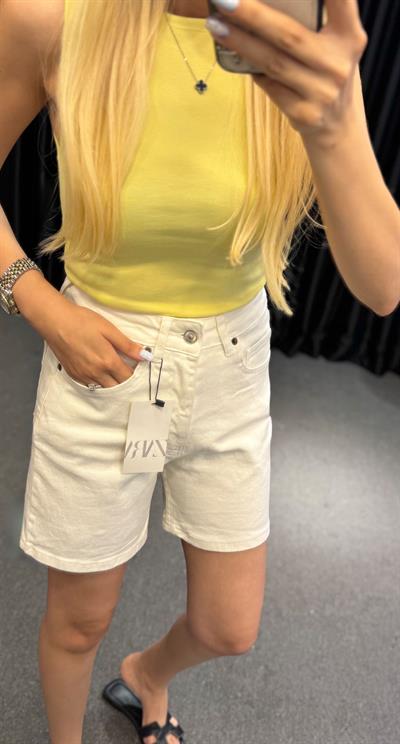 ORJ MARKA ZR DENİM ŞORT BEYAZ