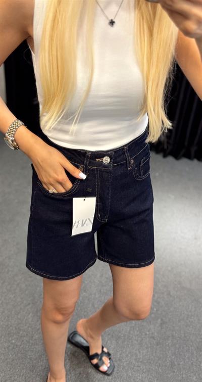 ORJ MARKA ZR DENİM ŞORT KOYU MAVİ