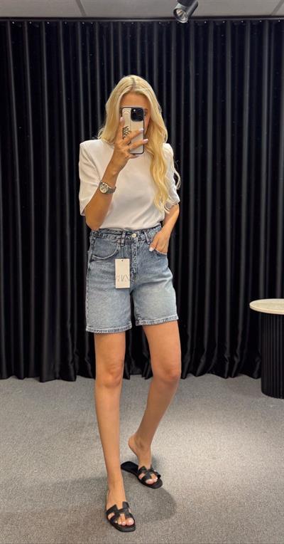 ORJ MARKA ZR DENİM ŞORT MAVİ