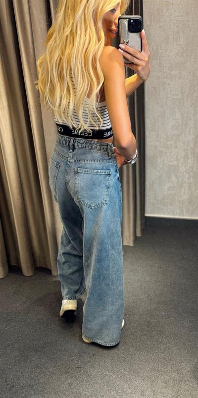 ORJ MARKA ZR KAR YIKAMA BAGGY JEAN MAVİ