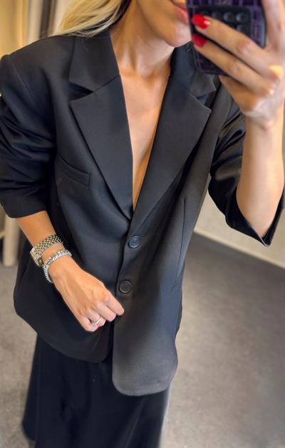 OVERSİZE BLAZER CEKET SİYAH