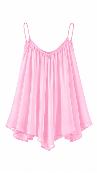 PEMBE MAVİ ZR MODEL ASKILI BLUZ