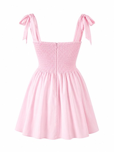 PEMBE NİA ELBİSE