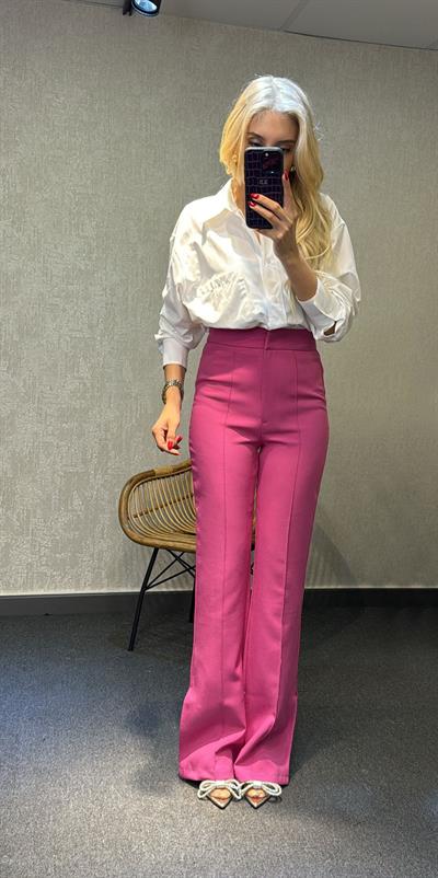 PEMBE PALAZZO PANTOLON PEMBE