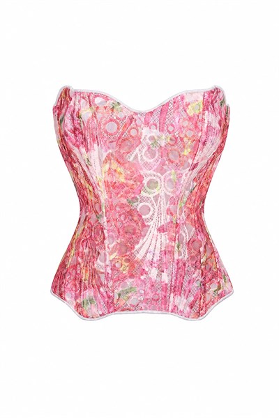 PEMBE YEHUA İTHAL TRANSPARAN KORSE BLUZ