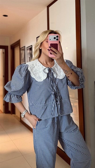 PÖTİKARELİ BEBE YAKA TAKIM