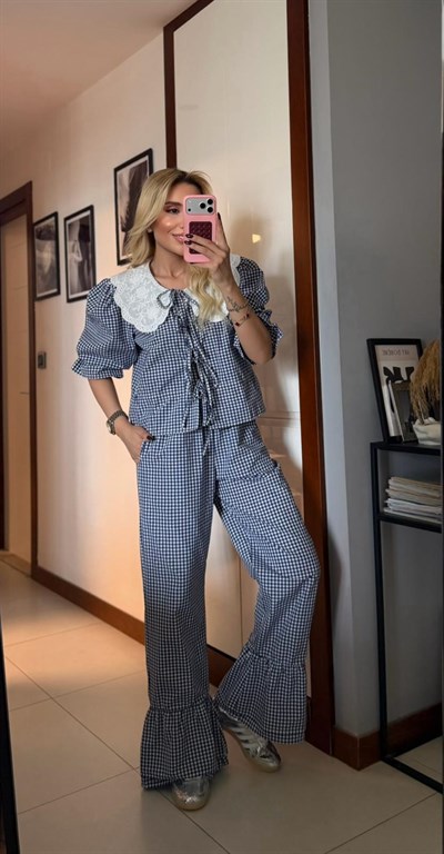 PÖTİKARELİ BEBE YAKA TAKIM