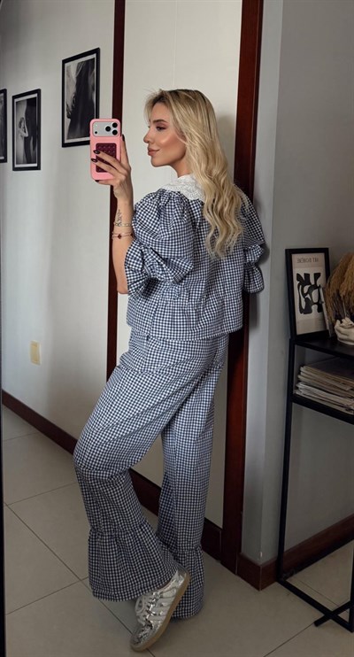 PÖTİKARELİ BEBE YAKA TAKIM