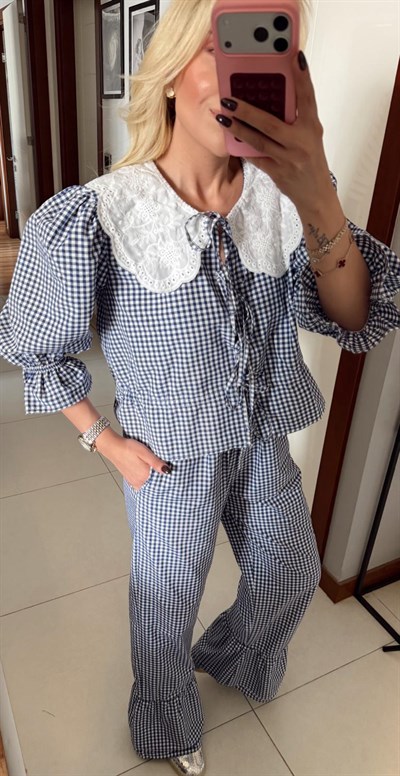 PÖTİKARELİ BEBE YAKA TAKIM