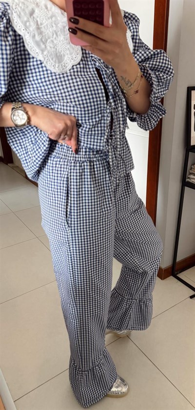 PÖTİKARELİ BEBE YAKA TAKIM