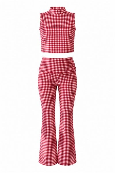 PÖTİKARELİ BLUZ PANTOLON TAKIM