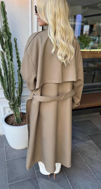 PREMİUM İÇ ASTARLI KUŞAKLI TRENÇKOT