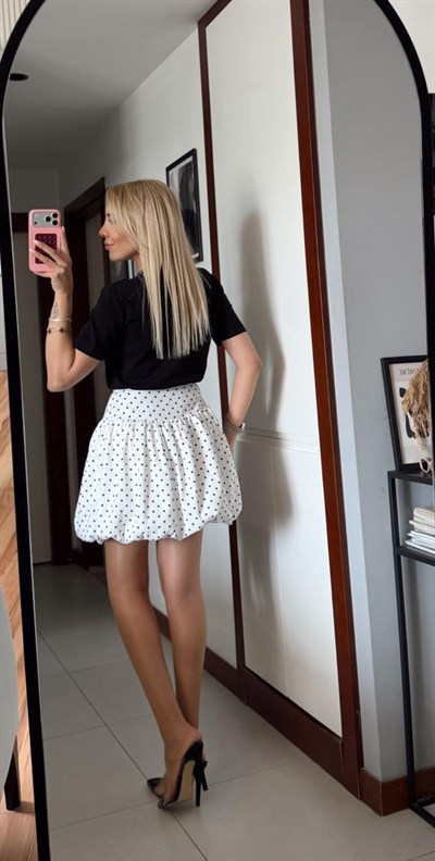 PUANTİYELİ BALON ŞORT ETEK