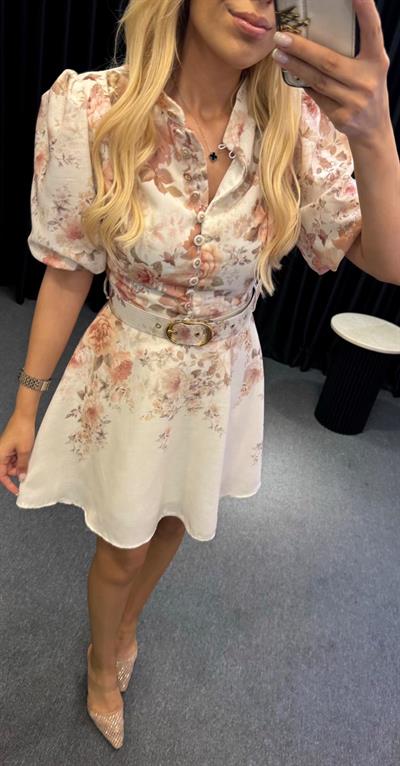 RUBY KEMER DETAYLI ELBİSE MİX