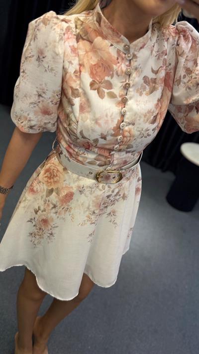 RUBY KEMER DETAYLI ELBİSE MİX