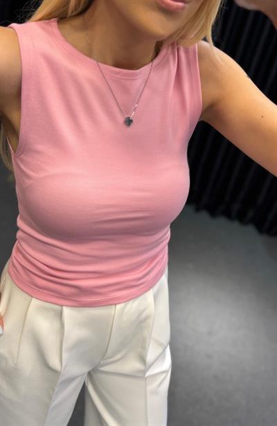 SIFIR YAKA ATLET PEMBE