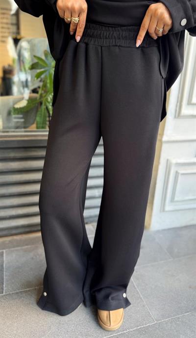 SİYAH ÇITÇIT DETAYLI PREMİUM KALİTE MODAL TAKIM