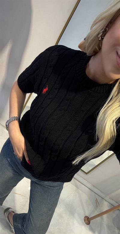 SİYAH RAİKA KISA KOL TRİKO