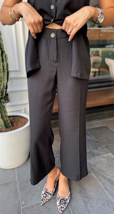 SİYAH SIRT DEKOLTELİ PREMİUM TAKIM