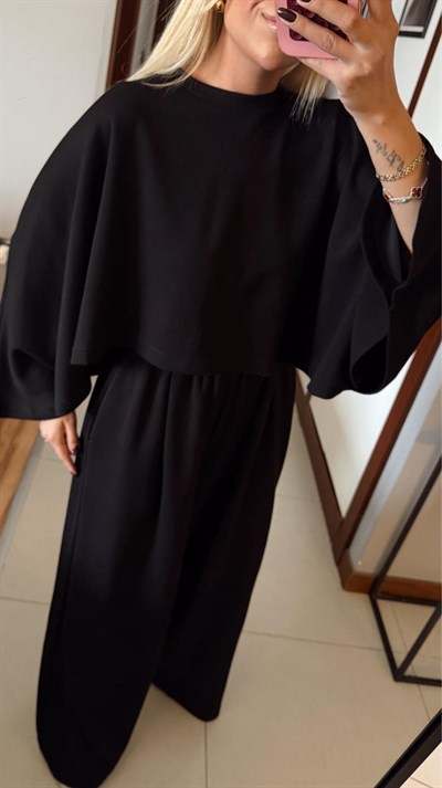 SİYAH YARASA KOL MODAL TAKIM