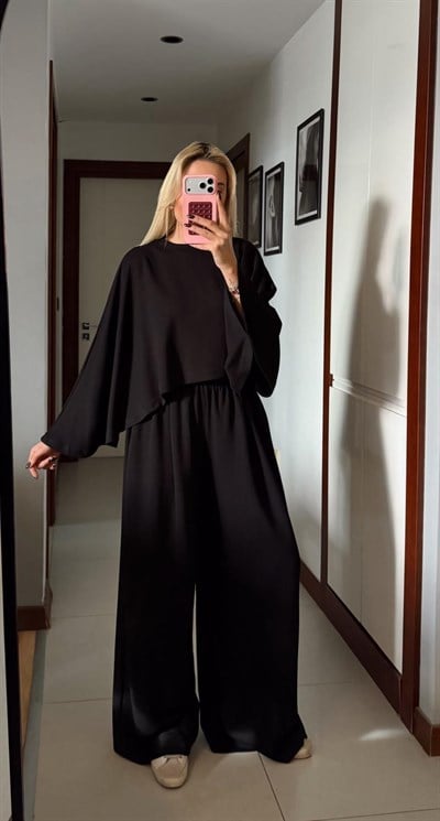 SİYAH YARASA KOL MODAL TAKIM