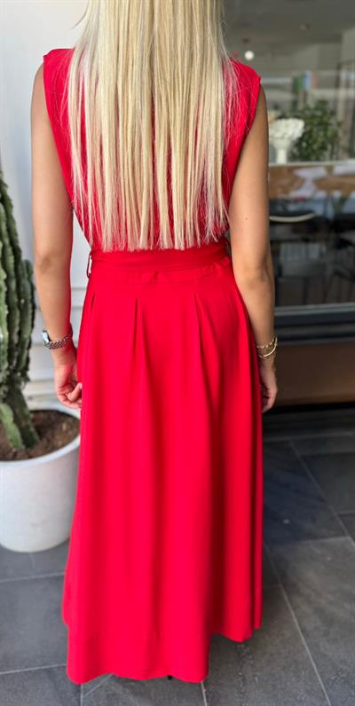 SOPHİA GÖMLEK ELBİSE KIRMIZI