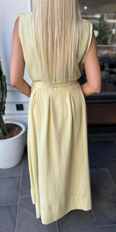 SOPHİA GÖMLEK ELBİSE SARI