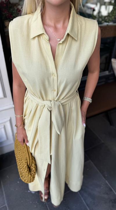 SOPHİA GÖMLEK ELBİSE SARI