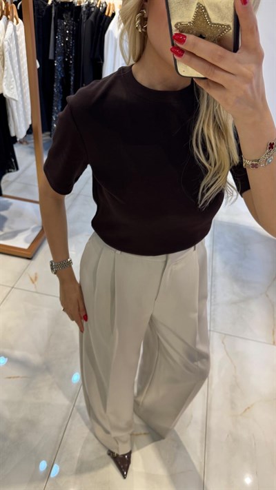 TAŞ PREMİUM KALİTE YÜKSEK BEL PALAZZO