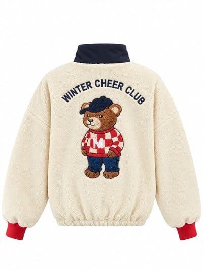 TEDDY NAKIŞLI PELUŞ SWEAT