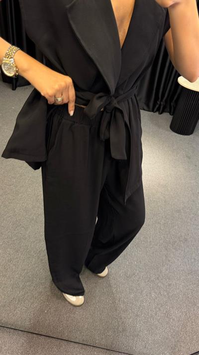 TENSEL YELEKLİ TAKIM SİYAH