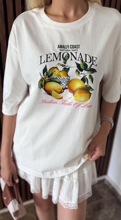 TOK KUMAŞ LEMONADE BASKILI TSHİRT