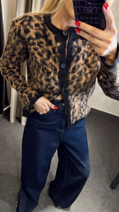TÜYLÜ LEOPAR DESEN HIRKA MİX