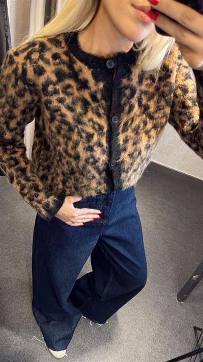 TÜYLÜ LEOPAR DESEN HIRKA MİX