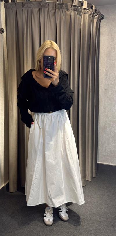 UZUN PATLI FİTİLLİ KAZAK SİYAH