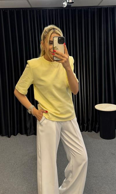 VATKALI BASİC T-SHİRT SARI