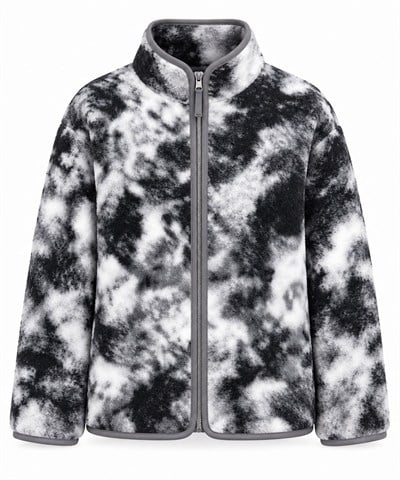 WOLEN GRİ DESENLİ POLAR HIRKA