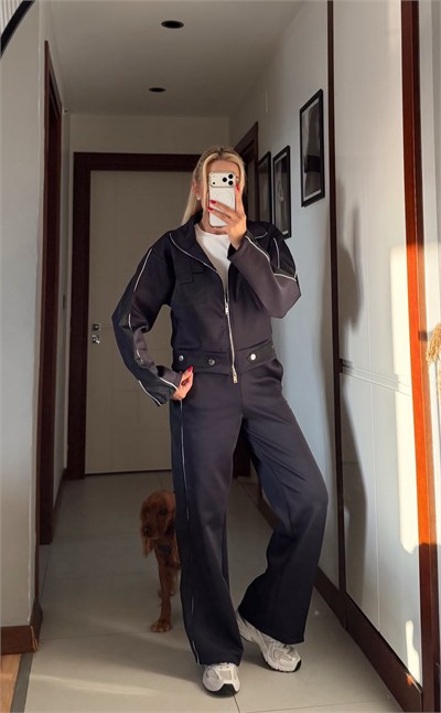 ZENNA LACİVERT CEP DETAYLI CEKET PANTOLON TAKIM