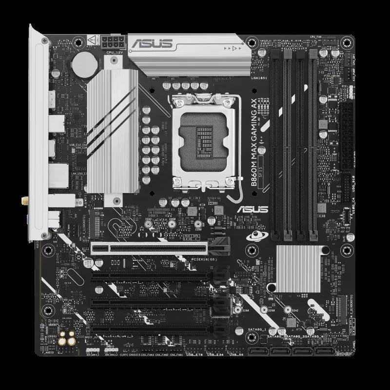 ASUS B860M MAX GAMING AX INTEL SOKET 1851 ANAKART