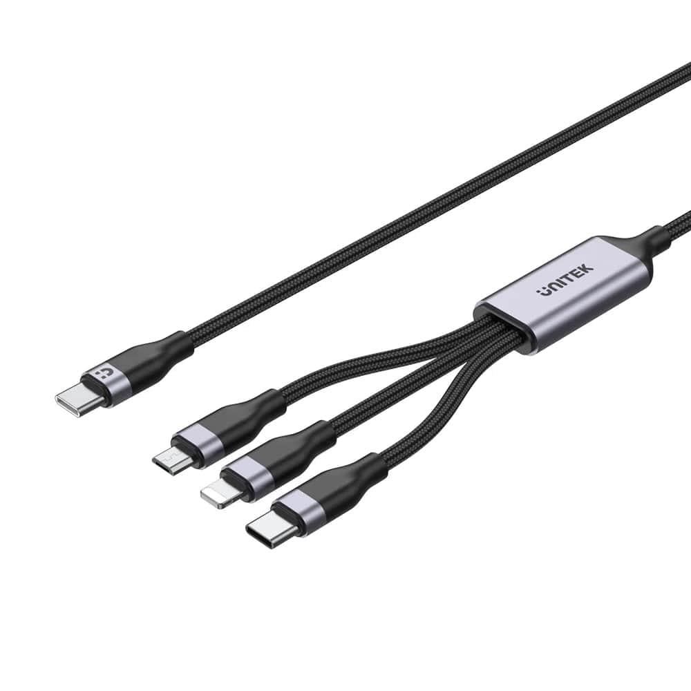 UNITEK TYPE-C 3in1 ŞARJ 1.5MT 20W (C14101BK-1.5M)
