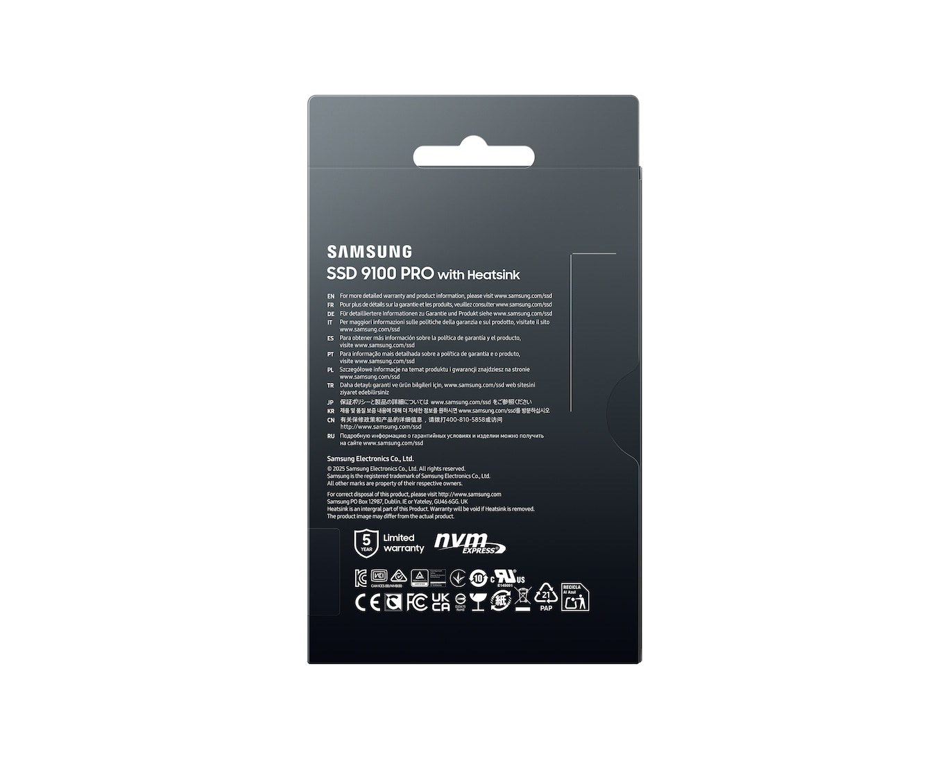 2TB SAMSUNG 9100 PRO PCIE GEN 5.0 X4 NVME 2.0 (14700/13400MB/s) HEATSINK MZ-VAP2T0CW (Resmi Distribütör Garantili)