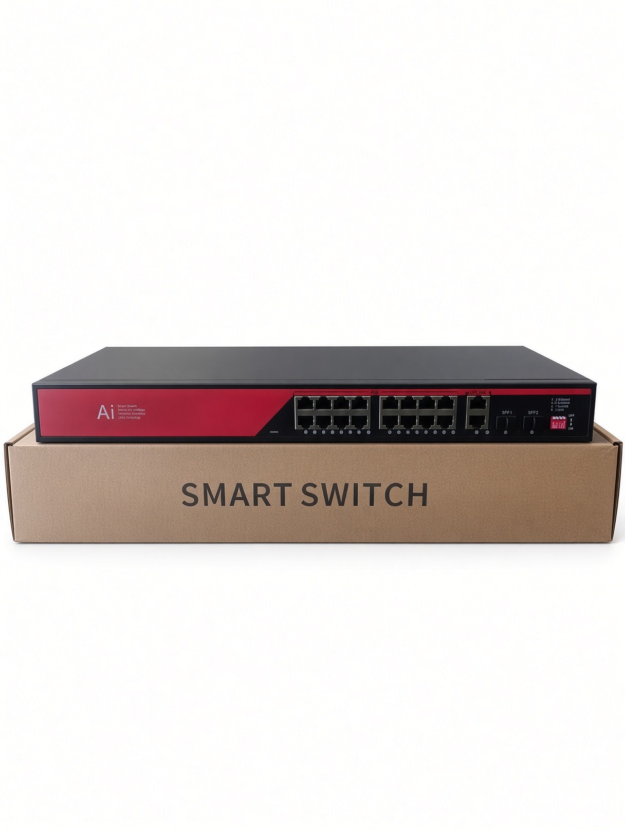 EZCOOL EZ-16PSX-SFP 16 PORT 16FE+2GE+2SFP 240W GİGABİT POE SWİTCH