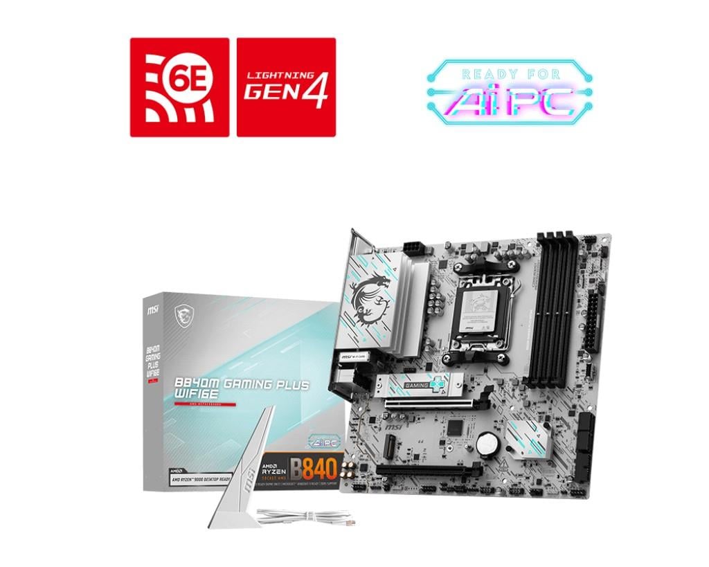 MSI B840M GAMING PLUS WIFI6E DDR5 mATX AM5