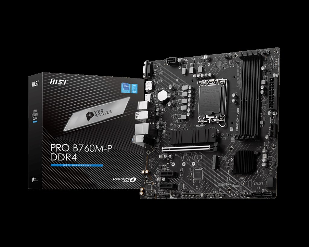 MSI PRO B760M-P DDR4 4800(OC) DDR4 HDMI DP M.2 ATX 1700p