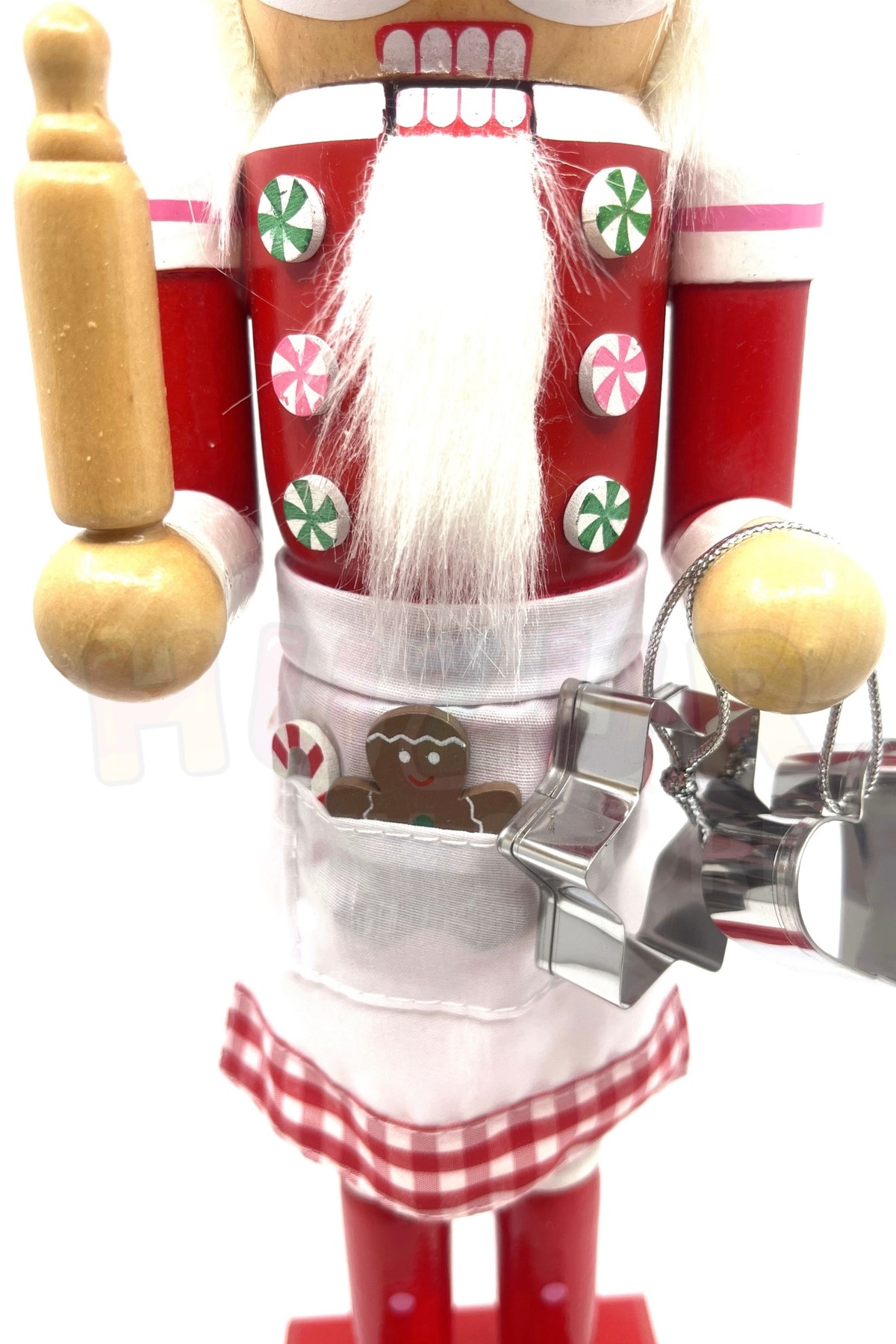 40 Cm El Yapımı Aşçı Fındıkkıran Kurşun Asker Kurabiye Kalıbı Merdane Yılbaşı Yeni Yıl Nutcracker