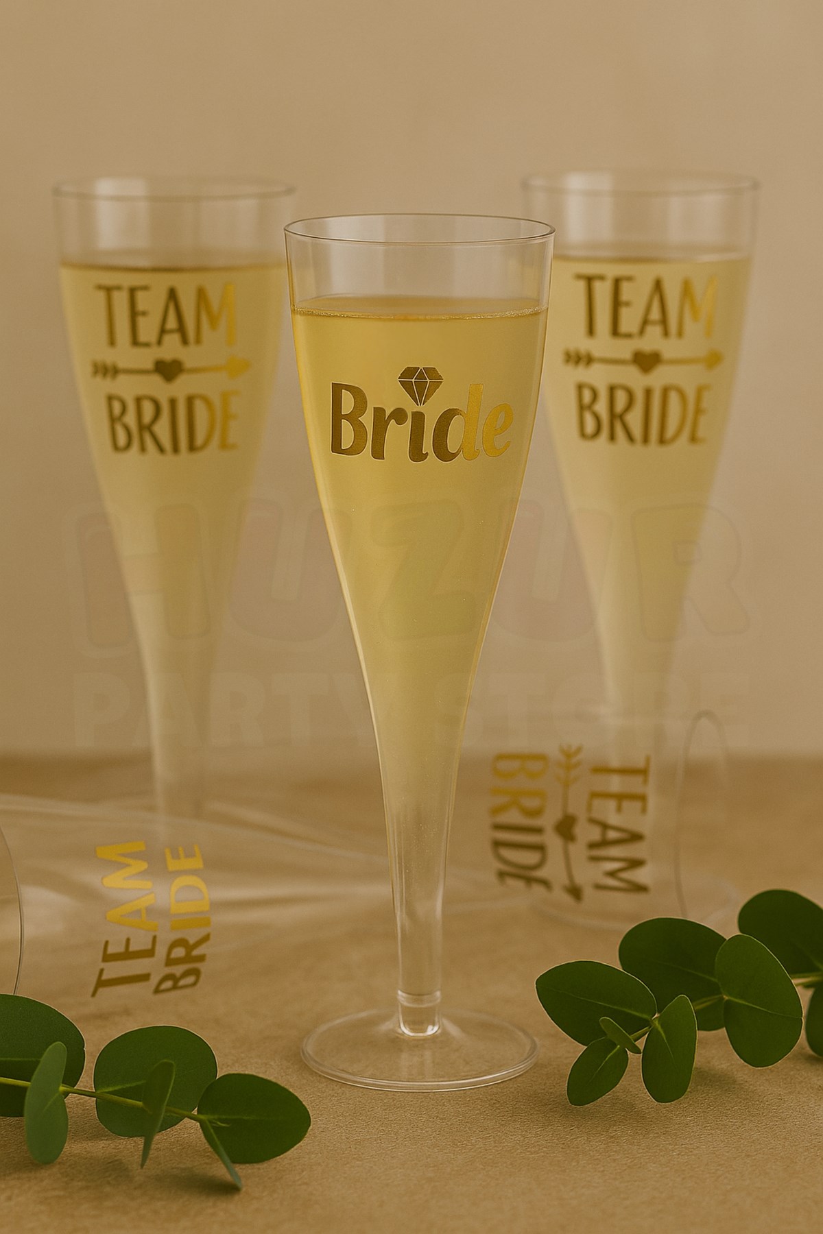 Bride To Be Partisi Kadeh Şampanya Bardağı 6lı Bekarlığa Veda Partisi Mika Sert Bardak Dövmeli